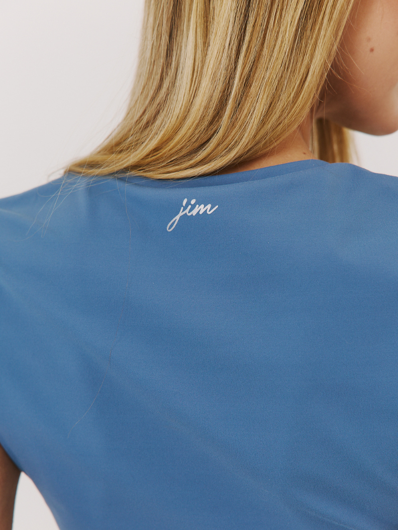 Koszulka do jogi Base Tee, Blueberry