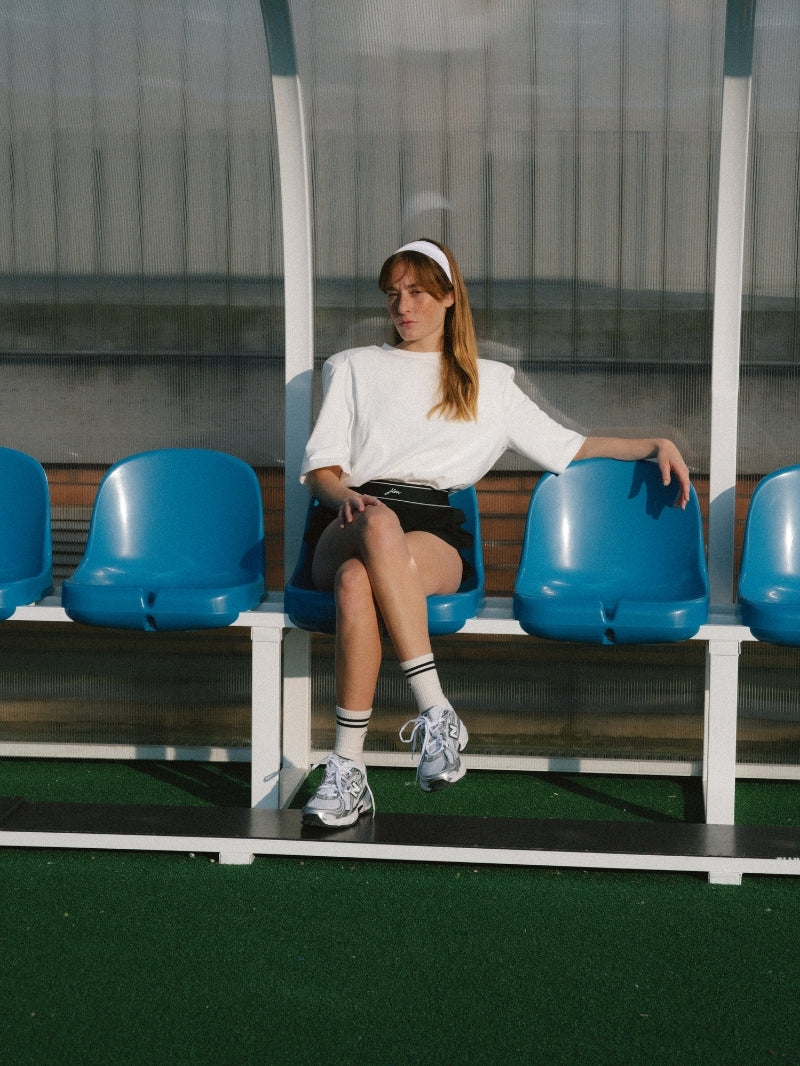 T-shirt Icon Shoulder, Ecru