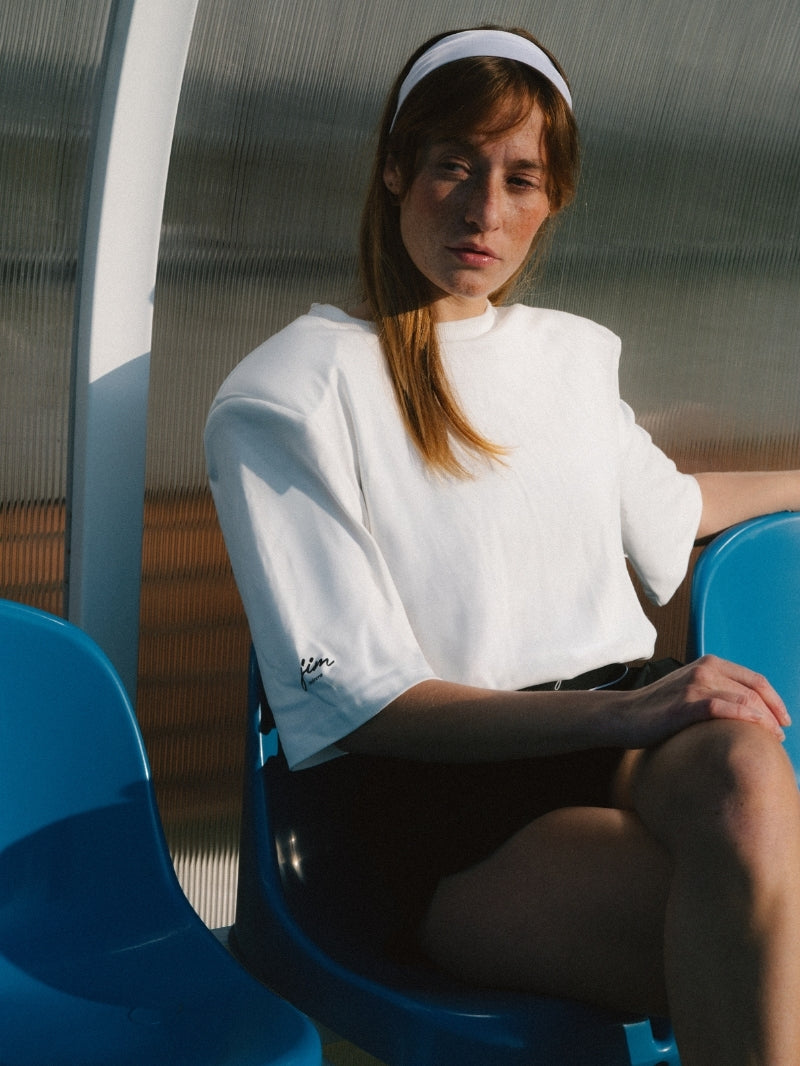 T-shirt Icon Shoulder, Ecru