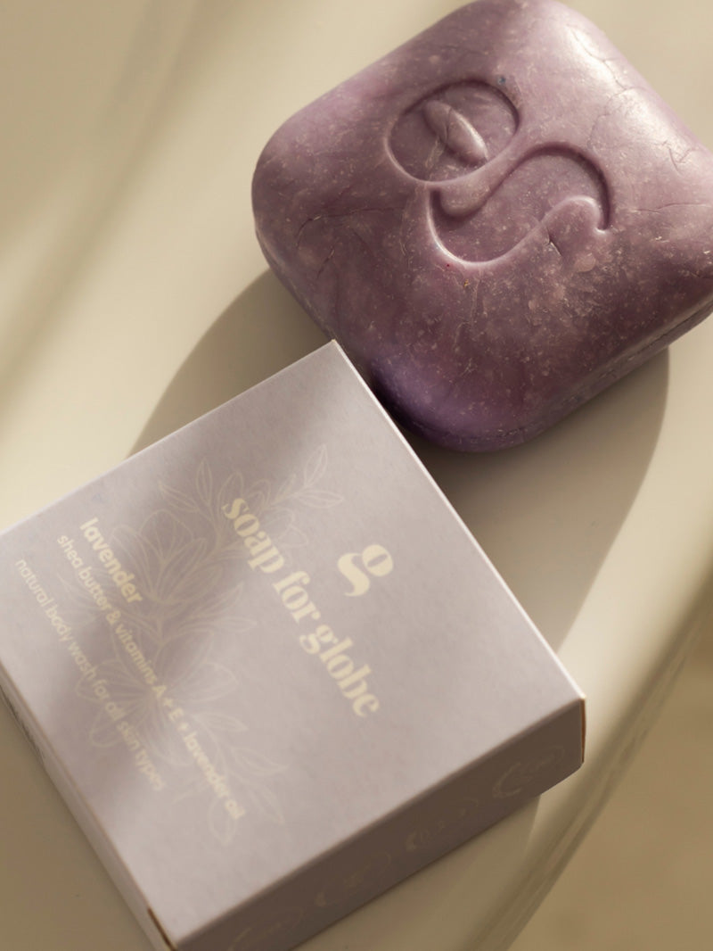 Soap For Globe, kostka myjąca z olejkiem lawendowym LAWENDA