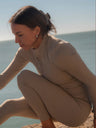 Longsleeve Motion z zamkiem, Sand