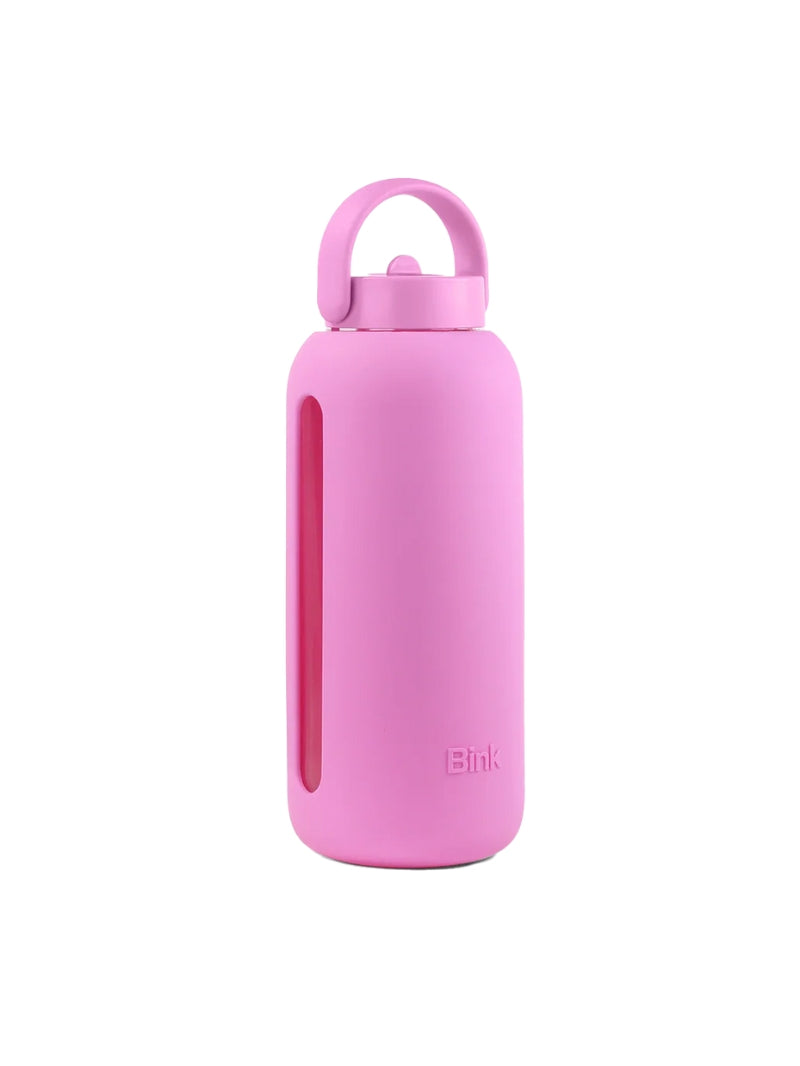 Szklana butelka Bink Day 600 ml, Bubble Gum