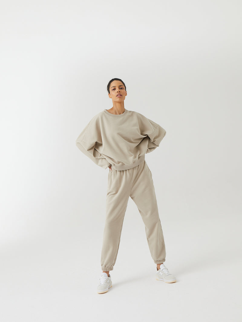 Practice Sweatshirt, Warm Beige