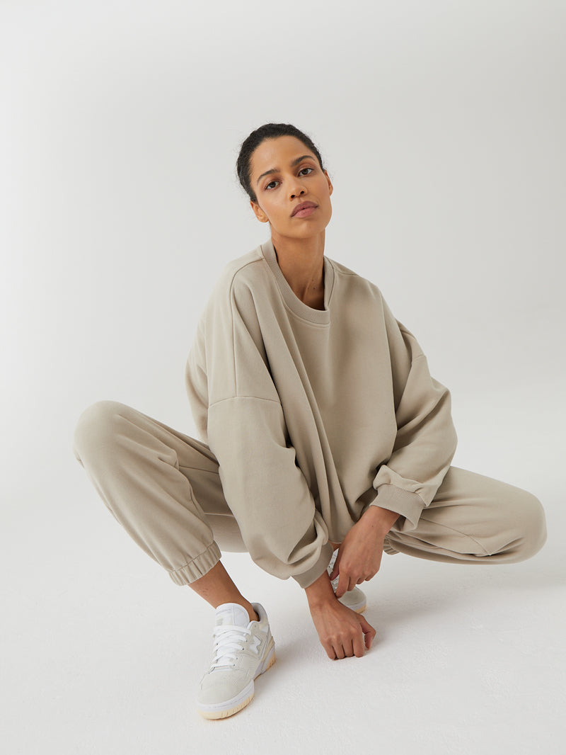 Practice Sweatshirt, Warm Beige