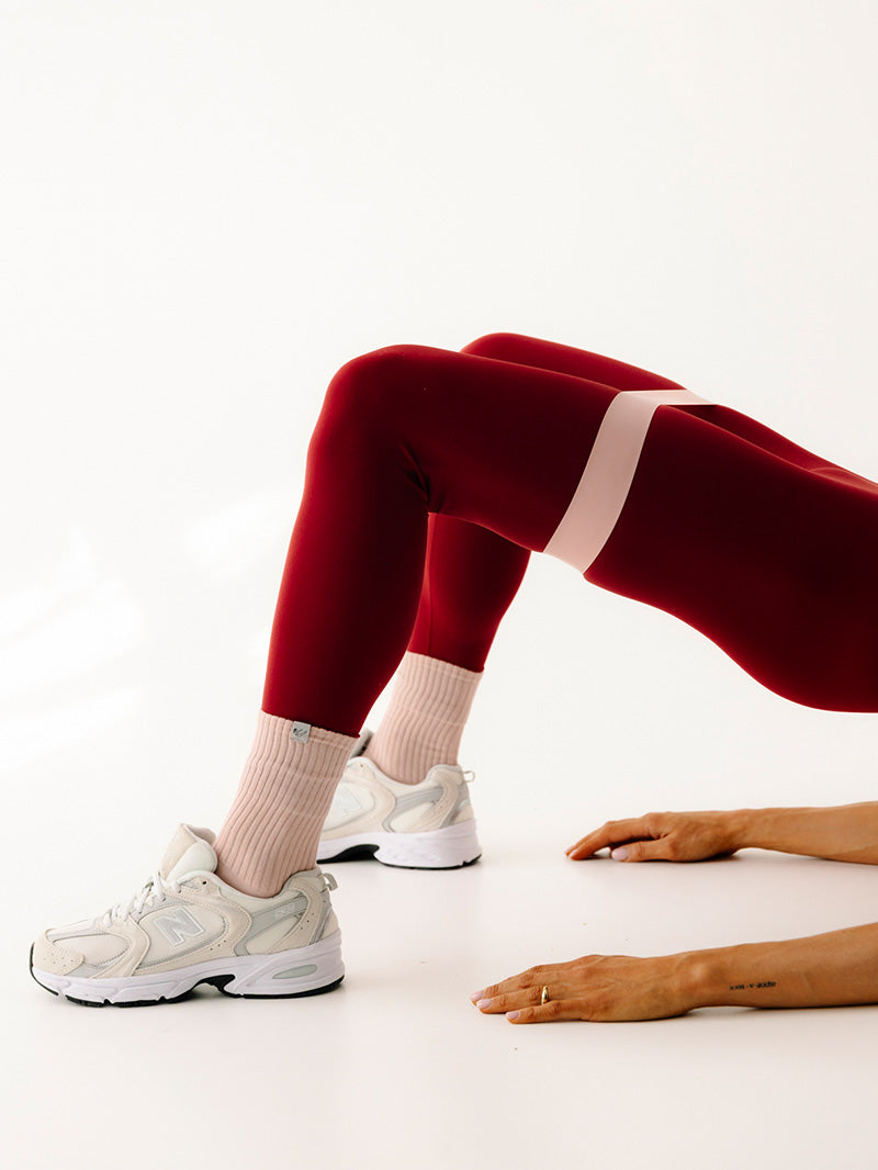 Legginsy do jogi 7/8, Oneness, ease™, Red Wine