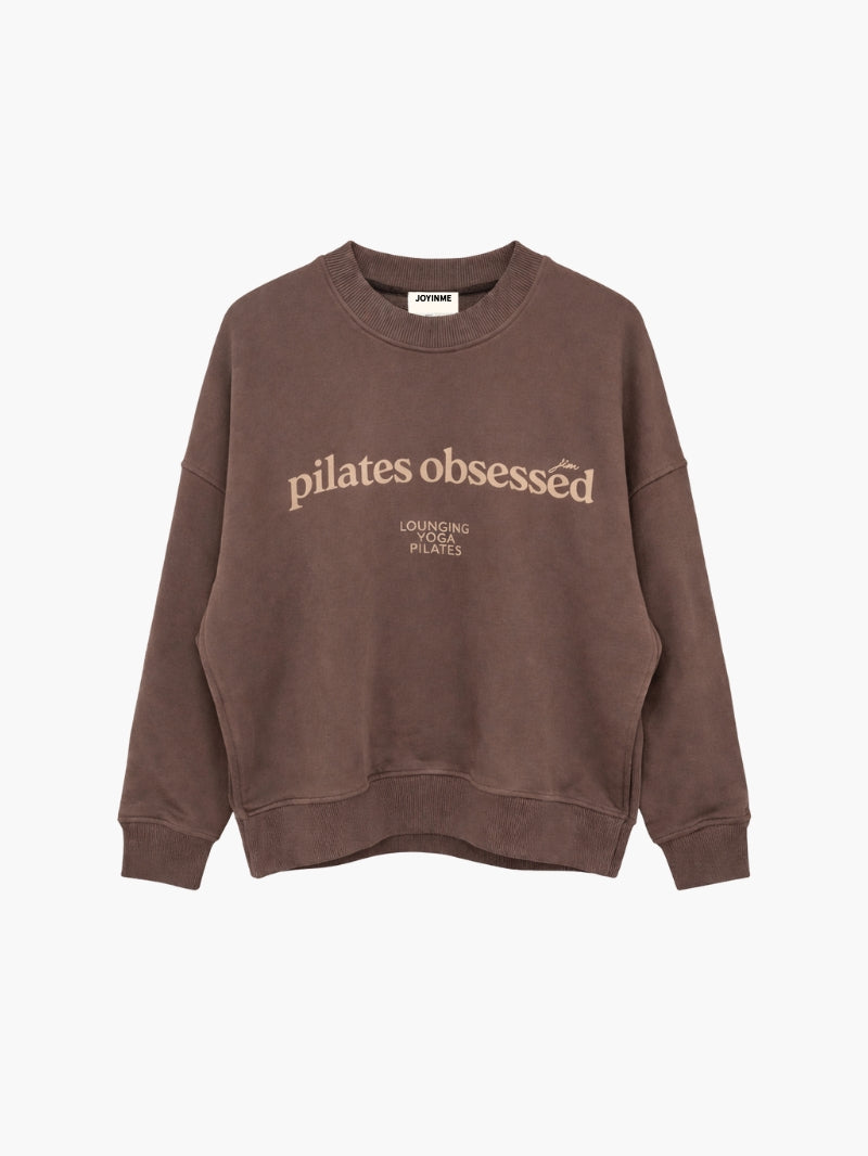 Kind, Silent Mocha Pilates oversize sweatshirt