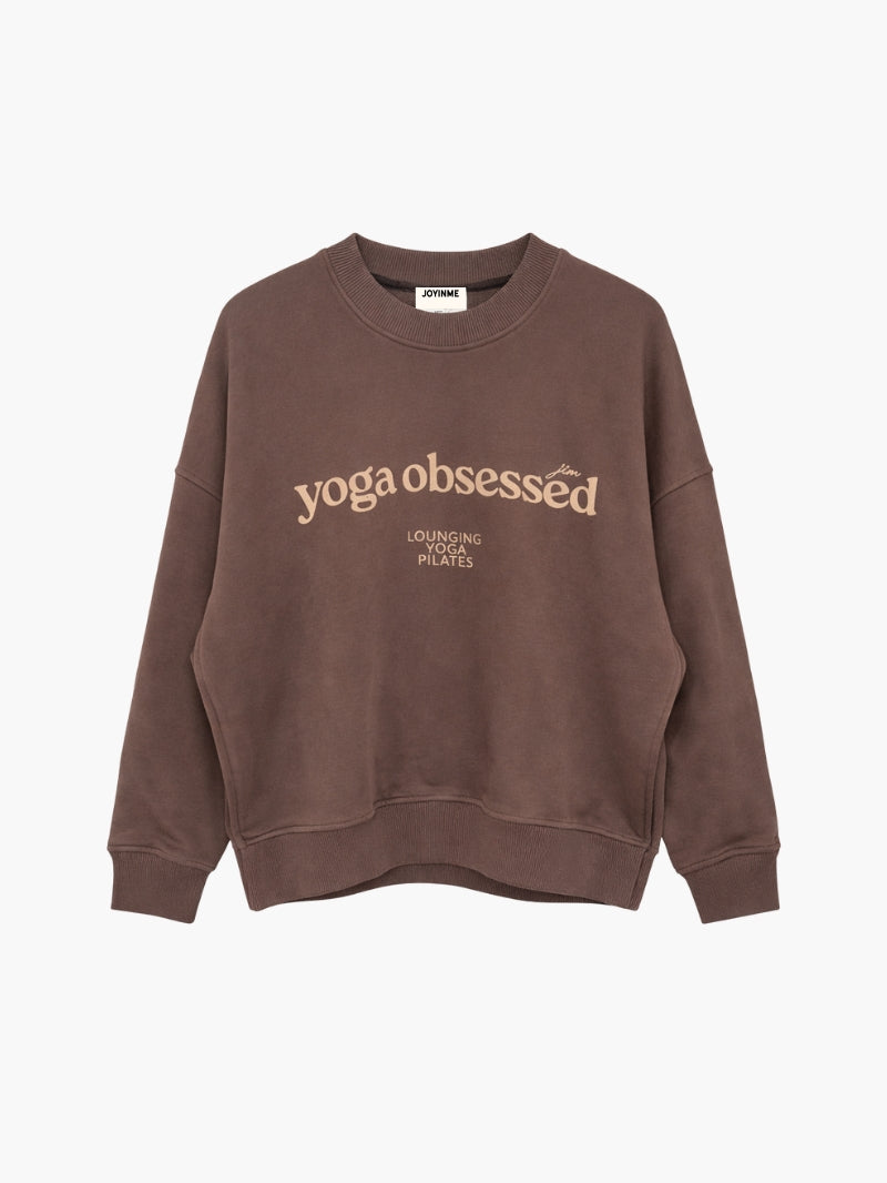Kind, Silent Mocha Yoga oversized sweatshirt