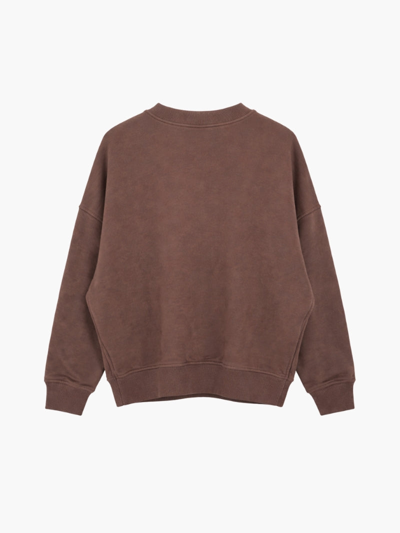 Kind, Silent Mocha Pilates oversize sweatshirt