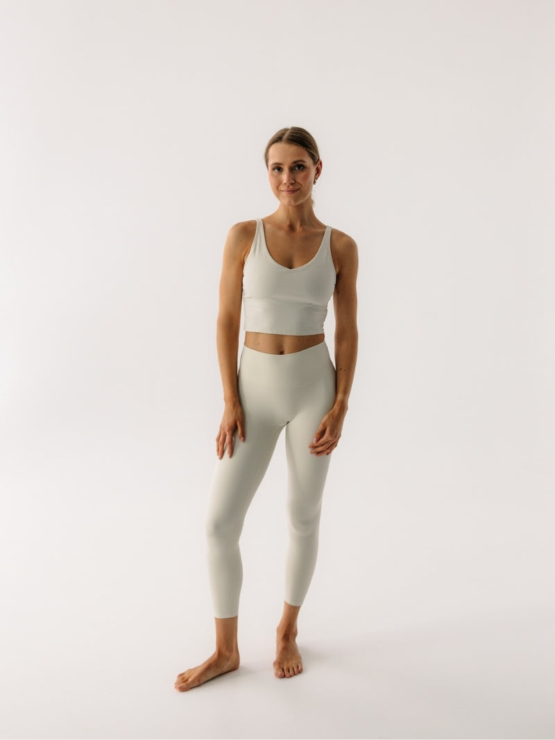 Legginsy do jogi 7/8, Oneness, ease™, Creamy White