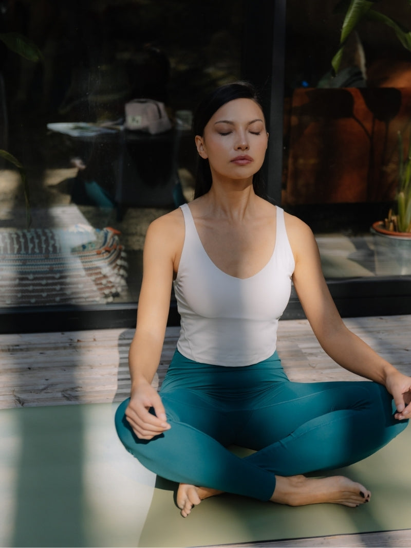 7/8 yoga leggings, Oneness, ease™, Noir Green