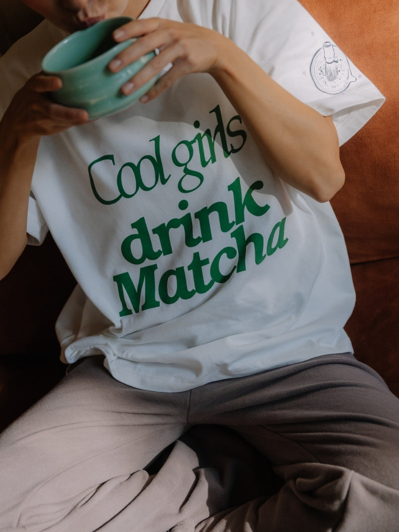 T-shirt Matcha, Ecru