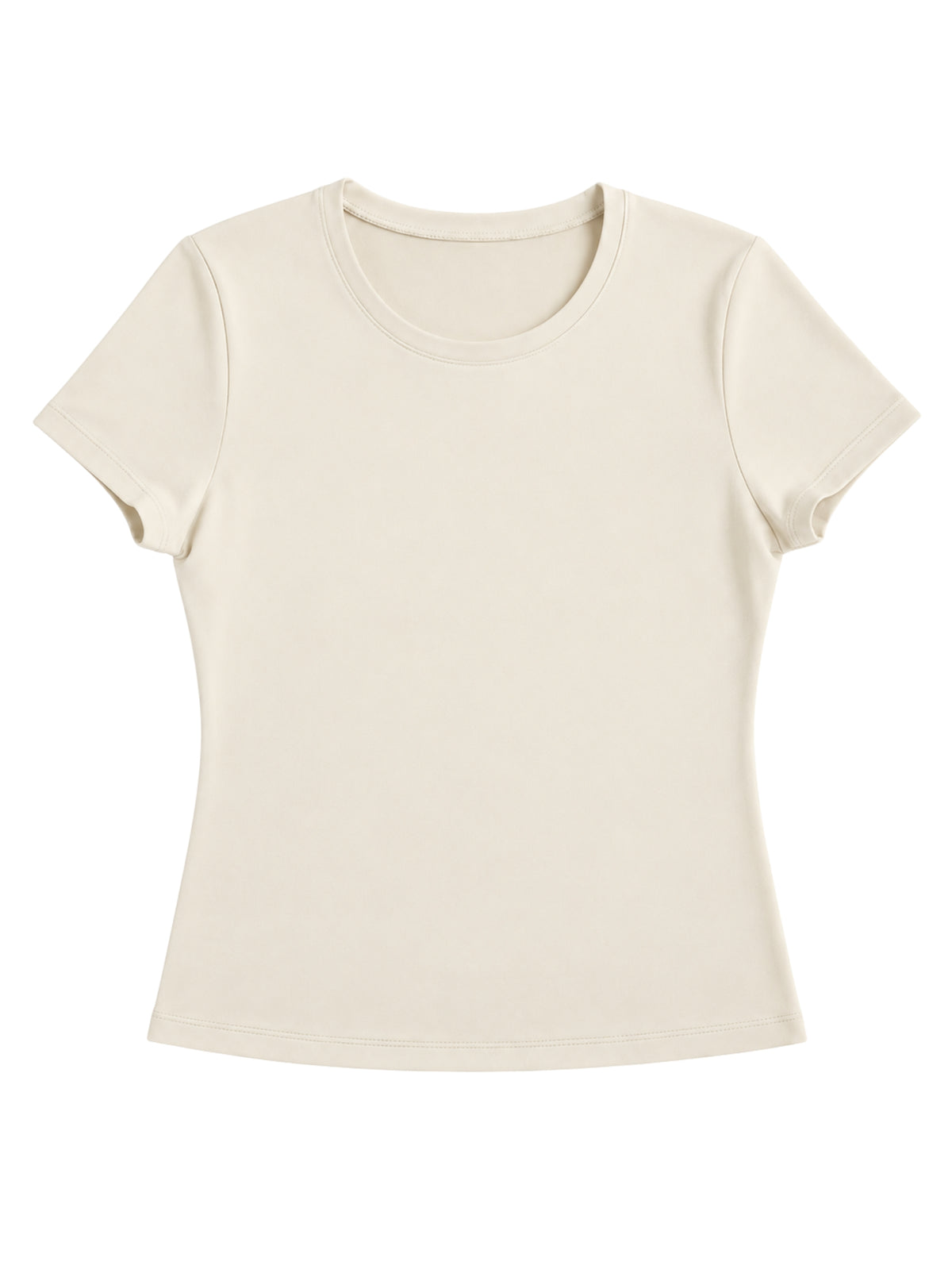 Koszulka Base Tee Vanilla Cream z krótkim rękawem – JOYINME