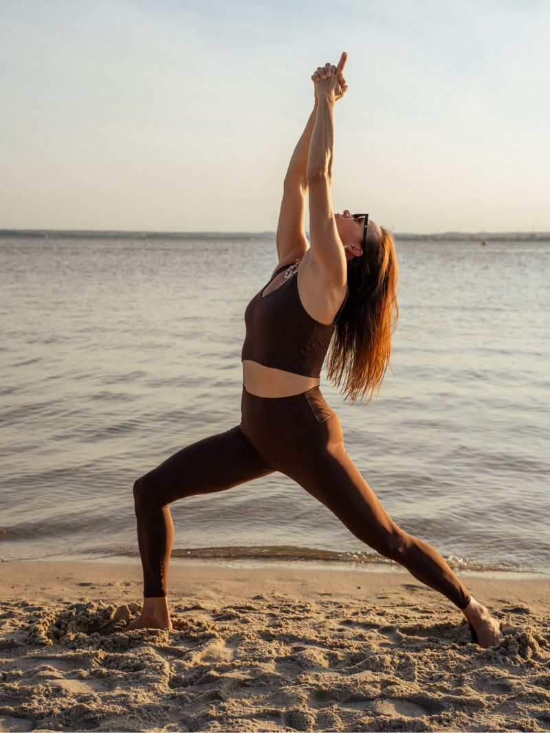 Legginsy do jogi, Unity, ease™, Dark Chocolate