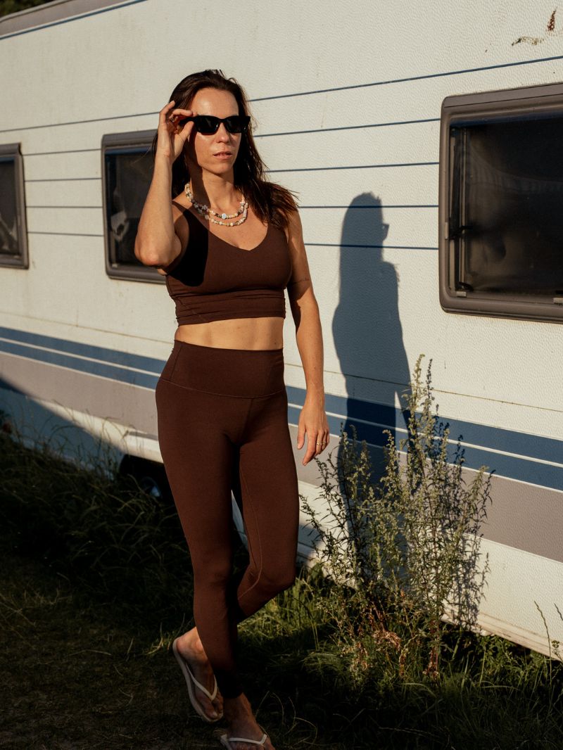 Legginsy do jogi, Unity, ease™, Dark Chocolate