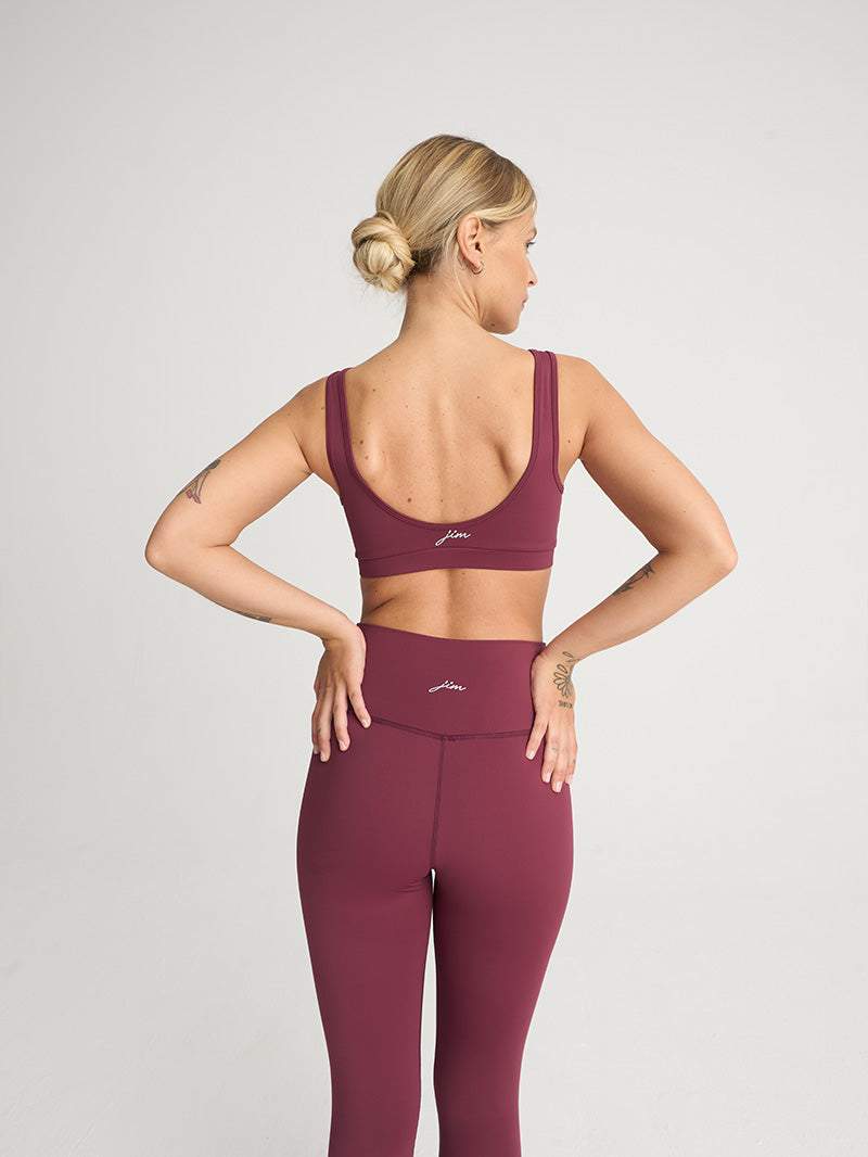 Oneness Bond 7/8 Leggings, Burgundy