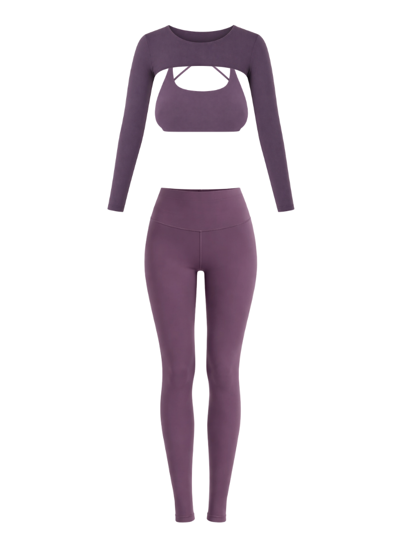Set Breeze + rękawki Ovi & Shape, Plum Essence