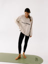 Czarne legginsy do jogi i ćwiczeń Oneness - set z jasną bluzą oversize