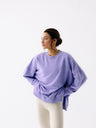 Damska fioletowa, luźna bawełniana bluza oversize KIND