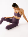 Fioletowe legginsy do jogi i ćwiczeń z wysokim stanem Shape Ease