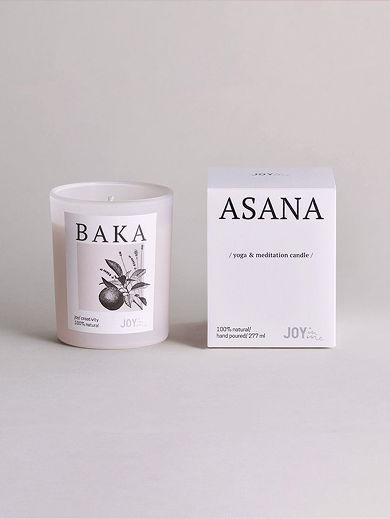 naturalna sojowa świeca do medytacji Baka