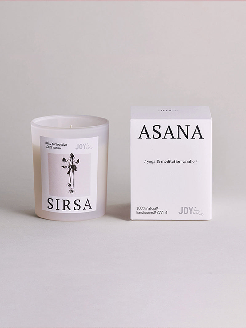 naturalna sojowa świeca do medytacji Sirsa