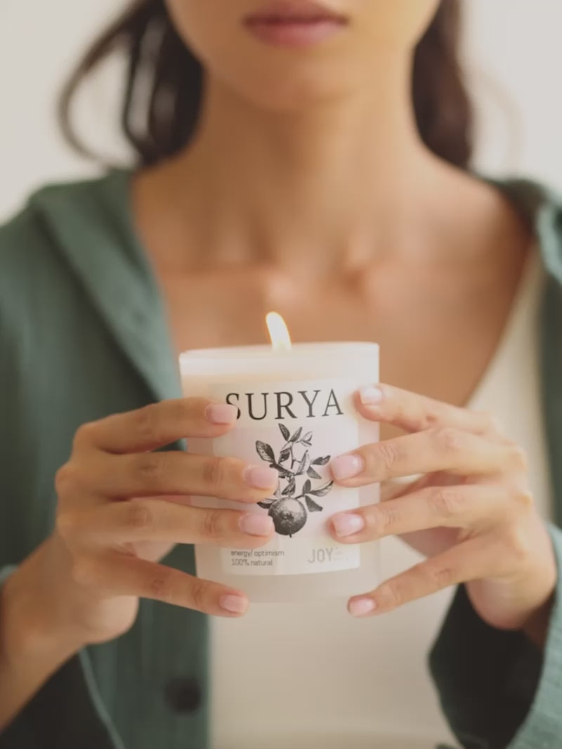 naturalna sojowa świeca do medytacji Vriksa