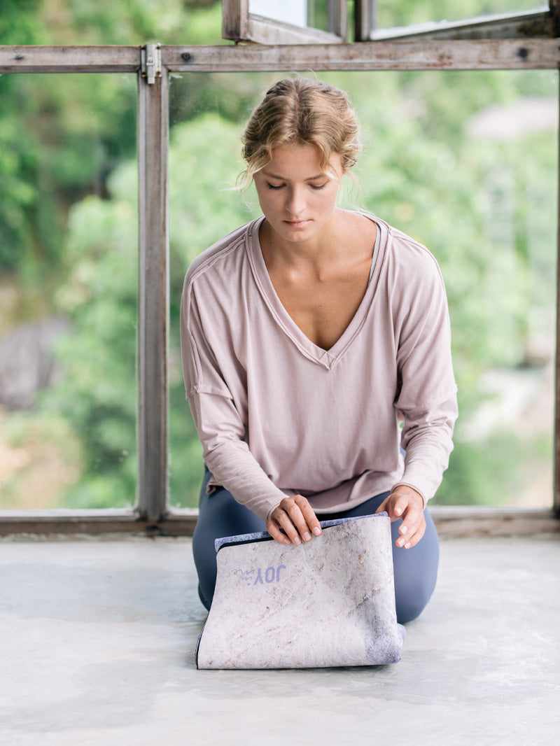 FLOW Nano yoga mat 1 mm, Summer Cliff