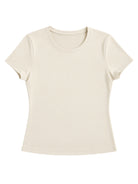 Koszulka Base Tee Vanilla Cream z krótkim rękawem – JOYINME