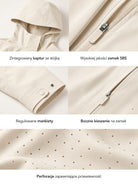Kremowa kurtka outdoorowa Ridge Shell z kapturem – JOYINME