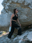 Czarne spodnie outdoorowe Rove Black – JOYINME