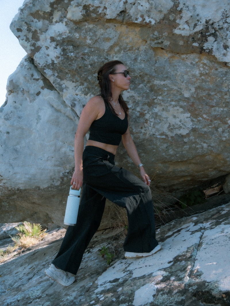 Czarne spodnie outdoorowe Rove Black – JOYINME