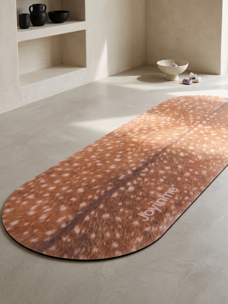 Mata do jogi FLOW Coated 3 mm, Fawn Rounded