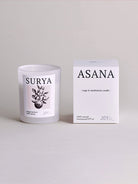 naturalna sojowa świeca do medytacji Surya - świeca w szklanym pojemniku