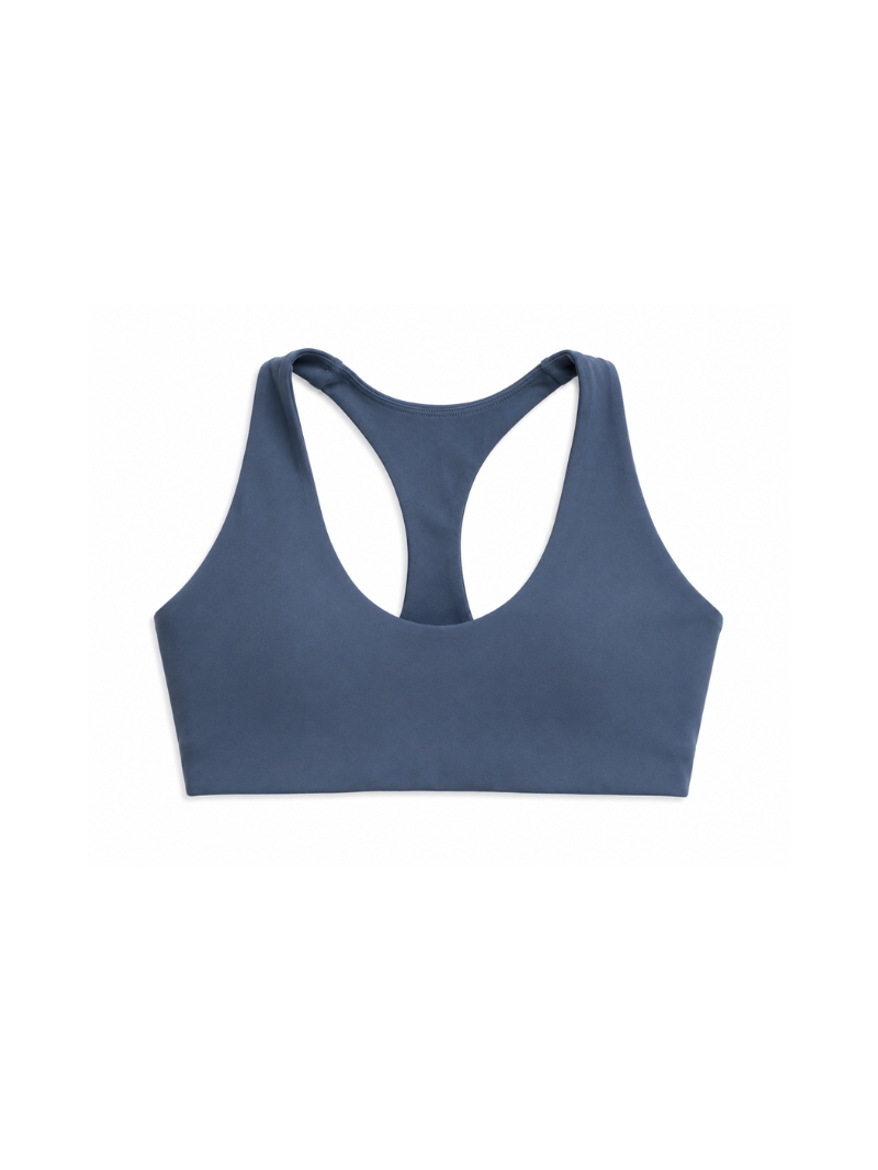 Stalowy damski stanik sportowy typu racerback