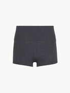 Szare szorty damskie loungewear z prąkowanego materiału z wysokim elastycznym pasem Pure Comfort